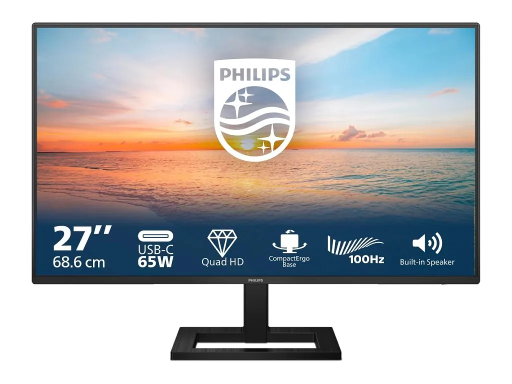 Monitor PHILIPS 27E1N1600AE/00 27"/IPS/2560x1440/100Hz/4ms GtG/HDMI,USB,USB type C/visina/crna Slika 2